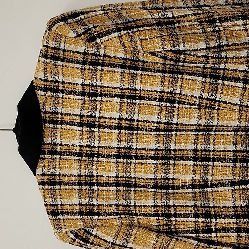 Lord & Taylor Vintage Plaid Double-Breasted  Tweed Blazer Jacket Size 4 - Picture 11 of 16